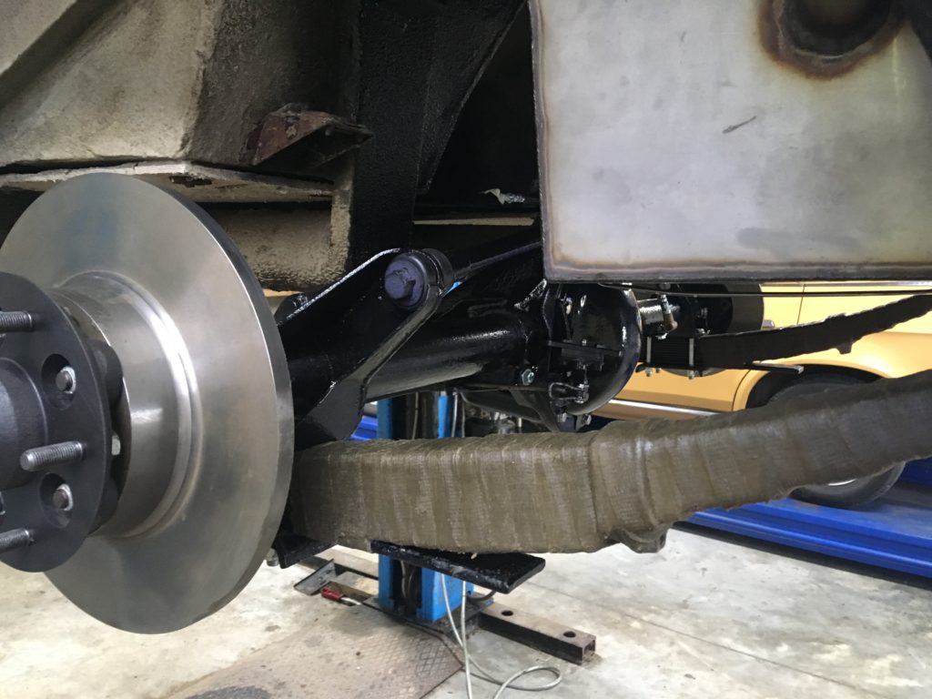 New rear discs fitted and leaf springs greased and wrapped