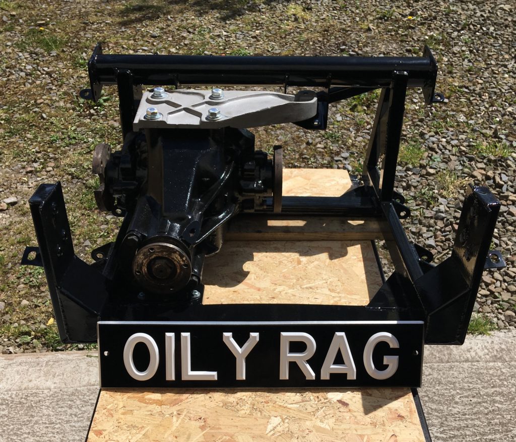 Front suspension cage and diff reassembled
